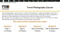Travel Photography Course (Citizen/PR - aged 50 & above)