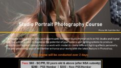 Studio Portrait Photography Course (NSA) (Singaporean/PR - aged 50 and above)